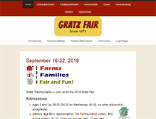 Tablet Screenshot of gratzfair.net